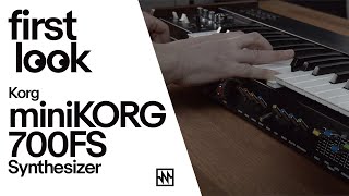 First Look Korg miniKORG 700FS Synthesizer [upl. by Taite273]