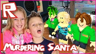 Murdering Santa in Roblox  Playing with Ronald [upl. by Noiek]