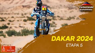 Dakar 2024  Resumen de la etapa 5 Al Hofuf  Shubaytah [upl. by Ashil]