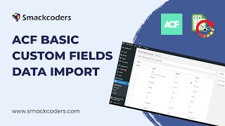 ACF Basic Custom Fields Data Import in WordPress  WP Ultimate CSV Importer 63 [upl. by Hallagan]