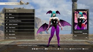 How to make Morrigan from Darkstalkers SoulCalibur 6 Character Creation [upl. by Wisnicki]