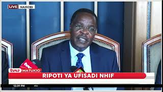 EACC unveils its National Health Insurance Fund NHIF graft report [upl. by Kathy]