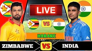 India vs Zimbabwe T20 Live Match Score amp Commentery  IND vs ZIM Live  Live Cricket Match Today [upl. by Lunn893]