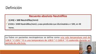 NEUTROPENIA FEBRIL CONCEPTO [upl. by Anitnegra470]