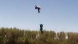 Stuntmans Big Jump Goes Horribly Wrong Caught on Tape [upl. by Haswell]