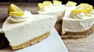 NoBake Lemon Cheesecake  Delicious amp Simple [upl. by Ecraep]