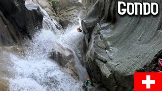 Gondo V4A3III  Valais  Canyoning Switzerland [upl. by Richella]