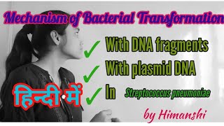 Mechanism of Bacterial Transformation in Hindi by Himanshi [upl. by Ijnek571]