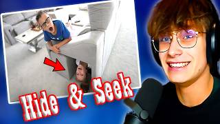 Reacting to SIS vs BROs 1000 Hide and Seek Challenge [upl. by Lartnom]