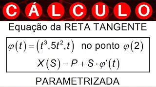 FUNÇÕES VETORIAIS 💥 EQUAÇÃO da RETA TANGENTE a CURVA PARAMETRIZADA exercícios cálculo2 cálculo3 [upl. by Beverly]