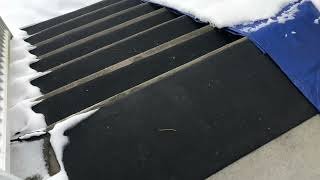 Snow melting mats for front porch stair steps  always clear for deliveries  heattrak [upl. by Relyuc]