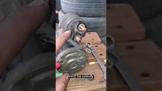 starter solenoid test using multi tester automobile engineproblem starter [upl. by Longan]