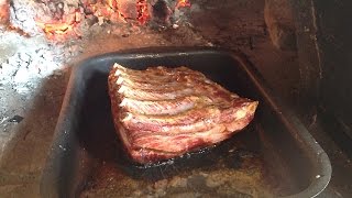 Costillar de cerdo en horno de leña [upl. by Ever]