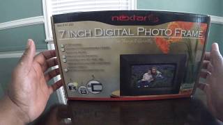 Review Nextar 7 Inch Digital Photo Frame [upl. by Sheehan699]