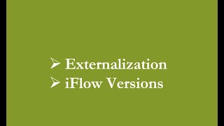 SAP CPI  Externalization [upl. by Elwira]