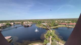 Disneys Coronado Springs Resort Gran Destino Tower Water View Room in Orlando Florida [upl. by Eddana]