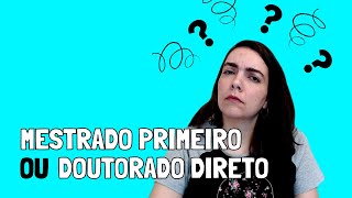 O que fazer primeiro mestrado ou doutorado direto Estudar no exterior  VIAJAR PRA ESTUDAR [upl. by Berkeley922]