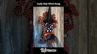 DIY Witch Halloween Door Decor [upl. by Tempest]