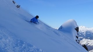 Powder skiing in Mottaret 17022014 [upl. by Nyrtak389]