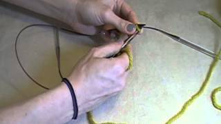 How to knit on two circular needles [upl. by Chaworth]