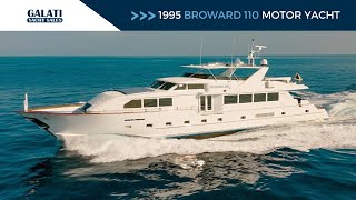 For Sale 1995 Broward 110 Motor Yacht quotAlexandra Janequot [upl. by Assilav97]