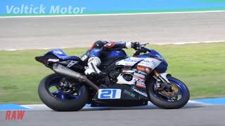 Yamaha R6 Pure Sound Spain Round WSSP600 Jerez 2023 [upl. by Elleb]