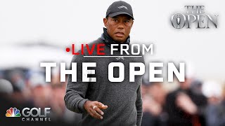 Tiger Woods ran into trouble in Round 1 of The Open  Live From The Open  Golf Channel [upl. by Sadirah]