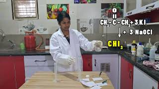 Preparation of Iodoform⚗️🧪 Chemistry Practicals  New Syllabus  NTA  NEET 2024 Komali Mam❤️ [upl. by Aenet]