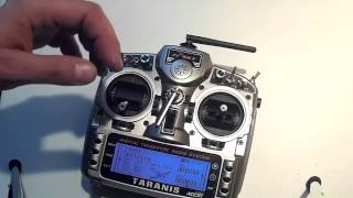 Frsky Taranis setup for spitfire with telemetry and throttle dependent voltage warning [upl. by Gamal]