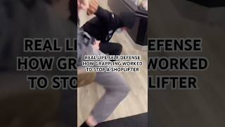 Skilled Grappler Stops Shoplifter in selfdefense shorts bjj [upl. by Silver]