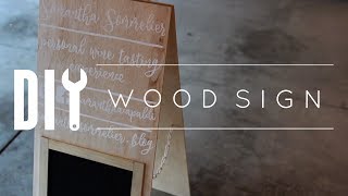 DIY Wood Sign [upl. by Zack]