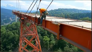 Amazing Constructions  How To Build Cable Stayed Bridge [upl. by Layor]