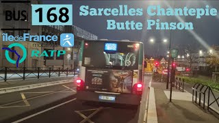 Bus 168 Ratp man lion scity Le Trajet Entre Sarcelles Chantepie➡️Butte Pinson [upl. by Anivlek]