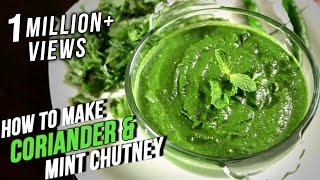 How To Make Coriander Mint Chutney  Easy Recipe By Ruchi Bharani  Basic Cooking [upl. by Neelcaj143]