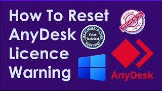 How To Reset AnyDesk Licence Warning [upl. by Adda226]