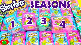 Shopkins Season 1 2 3 4 Blind Baskets Opening Toy Genie Surprises [upl. by Idalla]