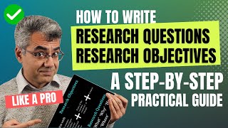 💪 How to Write Research Objectives and Research Questions Like a Pro  A StepbyStep Guide 🎓 [upl. by Vial]