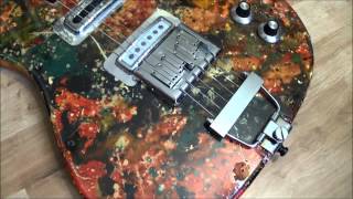 Electric Sitar built using EYB bridge and Watkins guitar parts [upl. by Eimarrej]