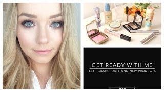 Get Ready With Me Lets Chat  Trying New Products Hourglass Blusher Benefit MAC ModelCo [upl. by Hakon]