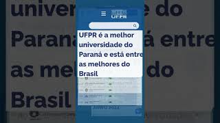 A melhor universidade do paraná ufpr [upl. by Aksehcnarf343]