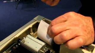 Monroe Printing Calculator  Changing the paper roll [upl. by Kriss]