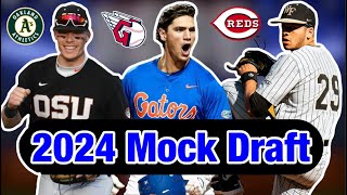 2024 MLB Mock Draft [upl. by Arekahs754]