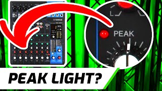 What Does The Peak Light Do  Audio Mixer Setup [upl. by Ainotna]