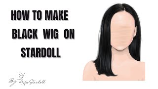 How to make Black wig on stardoll  stardoll wig Design  Stardoll [upl. by Parthena819]