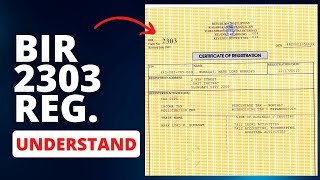 Understanding BIR Form 2303 Certificate of Registration 😊 [upl. by Scotti460]