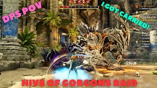 New World  Hive of Gorgons Raid  I Got Carried  DPS POV [upl. by Fanchet335]