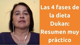 Las 4 fases de la dieta Dukan resumen muy práctico [upl. by Bohi]