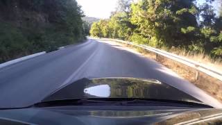 GoPro Hero 4  The road from GOLDEN BEACH to Limenas THASSOS TOWN [upl. by Attolrahc]