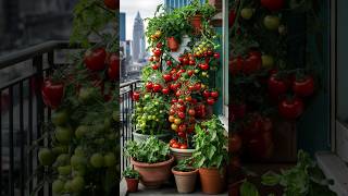 Small Space Big Harvest Growing Tomatoes in Containers urbangardening [upl. by Lyj]