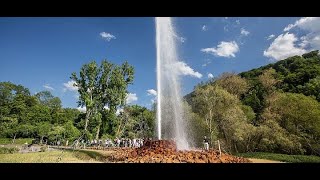 Najwiekszy zimny Gejzer na Swiecie w Andernach The Highest ColdWater Geyser In The World Germany [upl. by Kassity]